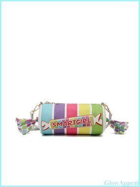 PU Leather Candy Shaped Crossbody Bag Sling Purse Classic Hardware